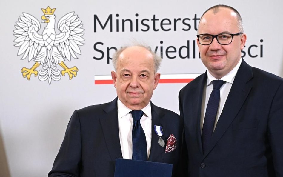 Prof. Wojciech Sadurski i minister sprawiedliwości Adam Bodnar