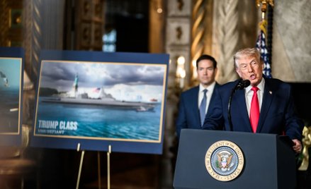 Prototypowy pancerni klasy Trump ma kosztować ponad 23 miliardy dolarów. I towarzyszy mu wiele znakó