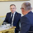 Andrzej Duda i Dariusz Barski podczas spotkania w Kancelarii Prezydenta