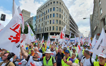 Górnicy i energetycy wyszli na ulice Warszawy