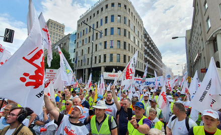 Górnicy i energetycy wyszli na ulice Warszawy