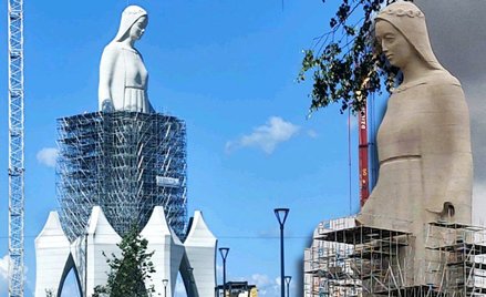 Gigantyczna figura Matki Boskiej pod Toruniem