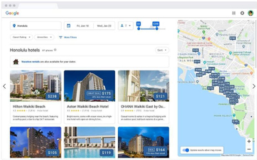 Google unowocześnia wyszukiwarkę hoteli