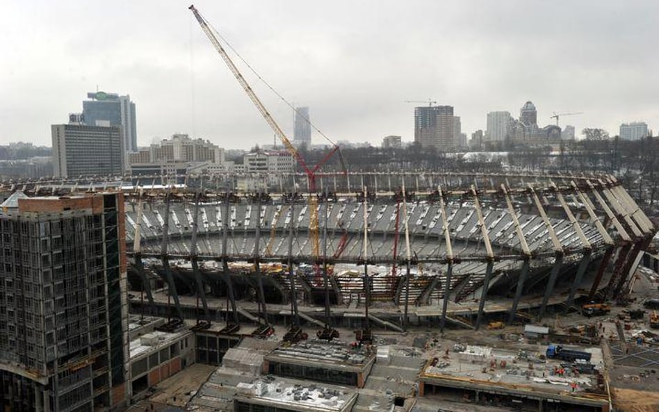 Stadion Olimpijski w Kijowie (styczeń 2011)