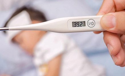 O gorączce mówimy dopiero wtedy, gdy temperatura ciała przekracza 38 stopni