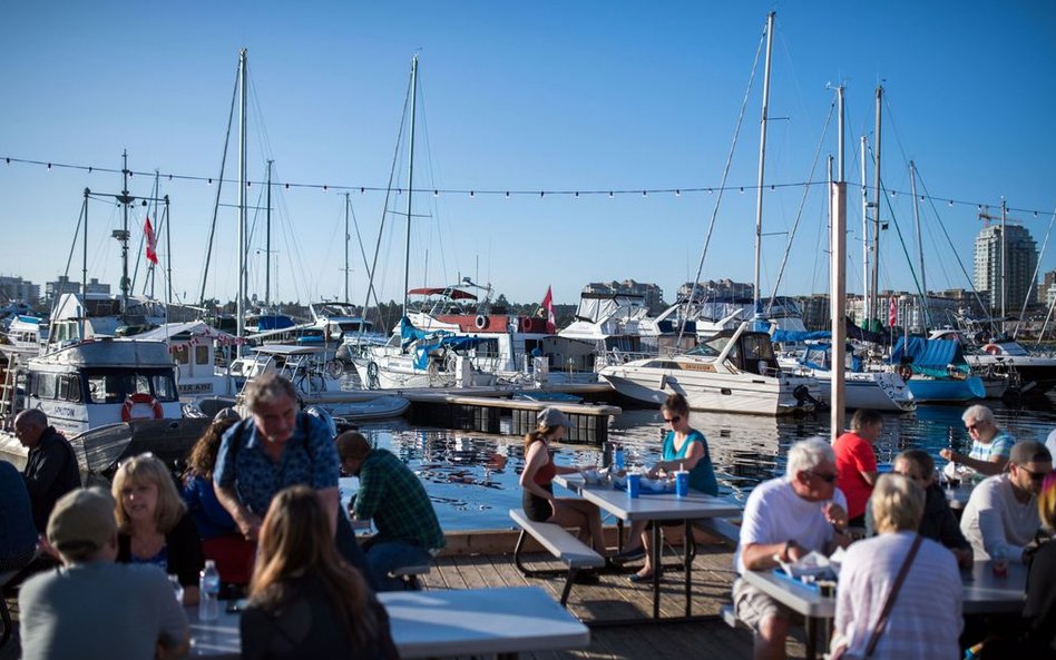 Miejscowość turystyczna Victoria w Kolumbii Brytyjskiej