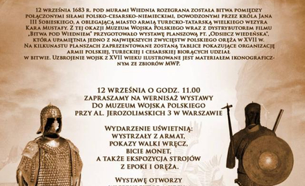 Wystawę planszową pt. Odsiecz wiedeńska