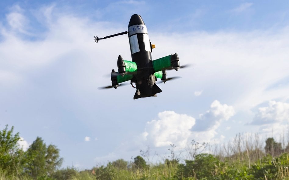 Wyprodukowany na Ukrainie dron P1-Sun, obsługiwany przez żołnierzy 116 Samodzielnej Brygady Zmechani