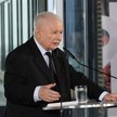 Prezes PiS Jarosław Kaczyński (C) podczas debaty programowej „Myśląc Polska – Alternatywa 2.0 – Gosp