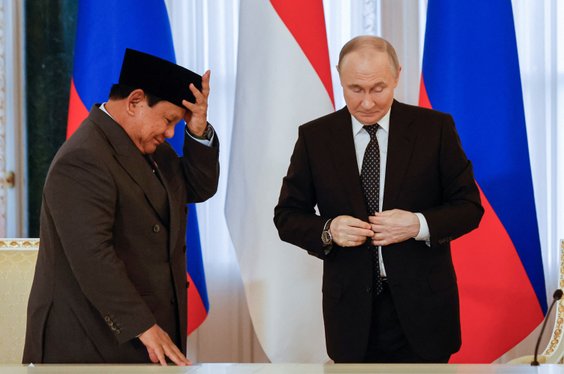 Władimir Putin i Prabowo Subianto1