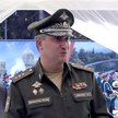 Timur Iwanow – jeszcze w mundurze – odwiedza park Patrioty