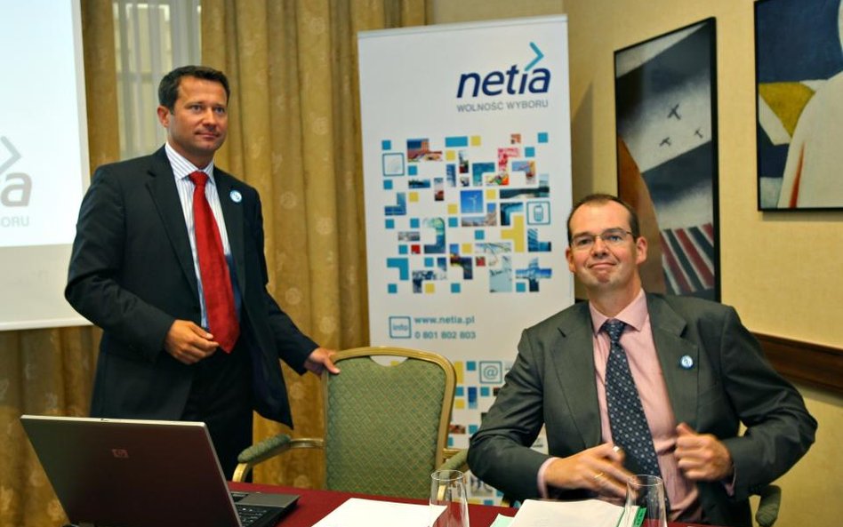 Mirosław Godlewski, prezes i Jonathan Eastick, członek zarządu Netii