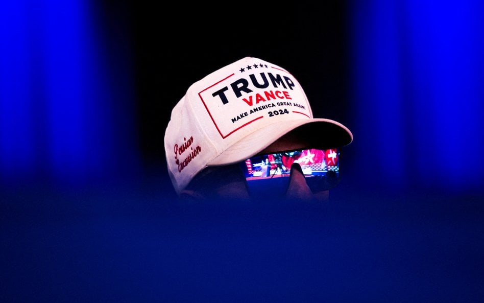 Uczestnik kongresu CPAC. Organizatorzy zapewniają, że wszystkie bilety na tę imprezę zostały wyprzed