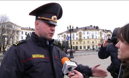 Zatrzymanie dziennikarki Biełsatu w Borysowie