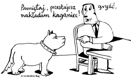 Komentarz rysunkowy. Nakładam kaganiec