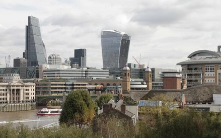 Widok na londyńskie City