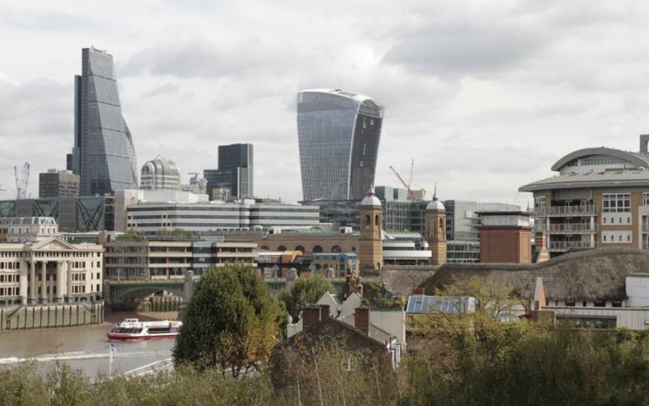 Widok na londyńskie City