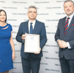 Od lewej Ewa Usowicz, zastępca redaktora naczelnego „Rzeczpospolitej”, Sławomir Cieślak prodziekan W