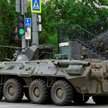 Transporter opancerzony Grupy Wagnera na ulicy Rostowa
