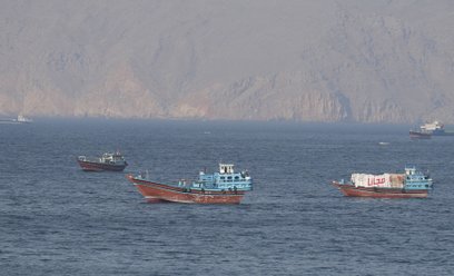 Statki w rejonie cieśniny Ormuz