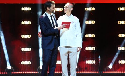 Gwendal Poullennec, dyrektor przewodnika Michelin i Łukasz Budzik, szef kuchni wrocławskiej restaura