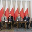 W Belwederze dyskutowali profesorowie: (od lewej) moderator Włodzimierz Suleja (IPN, Uniwersytet Wro