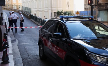 Policja w miejscu, w którym doszło do zamachu w Monako