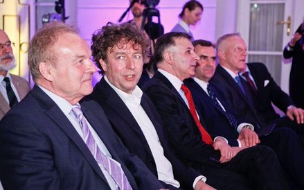 Na pierwszym planie: Andrzej Malinowski i Grzegorz Hajdarowicz