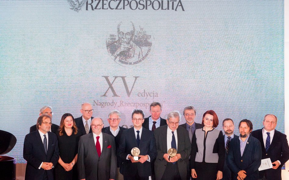 Od lewej: Šarunas Adomavičius, Dariusz Bąk, Hanna Wawrowska, Czesław Bielecki, Jan Malicki, Grzegorz