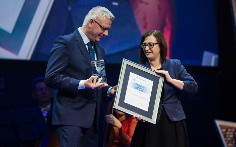 Od lewej: Grzegorz Niestrój, wójt gminy Kornowac oraz Katarzyna Rajtar, dyrektor Europejskiego Kongr