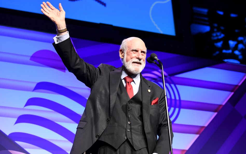 Vinton Cerf podczas 23. dorocznego konkursu Webby Awards. Nowy Jork, 13 maja 2019 r.