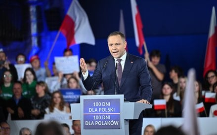 Prezydent RP Karol Nawrocki na spotkaniu z mieszkańcami powiatu mińskiego