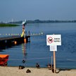 Zamknięte kąpielisko Dąbie w Szczecinie w związku z katastrofą ekologiczną na Odrze