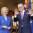 Ursula von der Leyen, przewodnicząca KE i Anthony Albanese, premier Australii. Unia Europejska i Aus