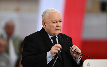 Jarosław Kaczyński na konwencji w Leżajsku