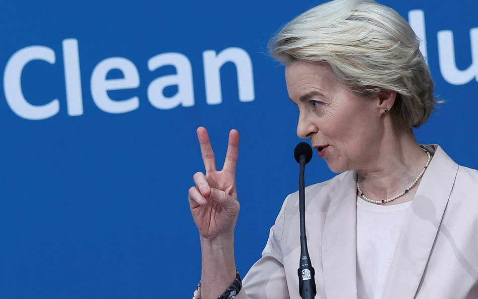 Ursula von der Leyen, szefowa Komisji Europejskiej, uważa, że konkurencyjność europejskich firm osła