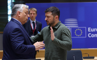 Viktor Orban i Wołodymir Zełenski na spotkaniu w Brukseli