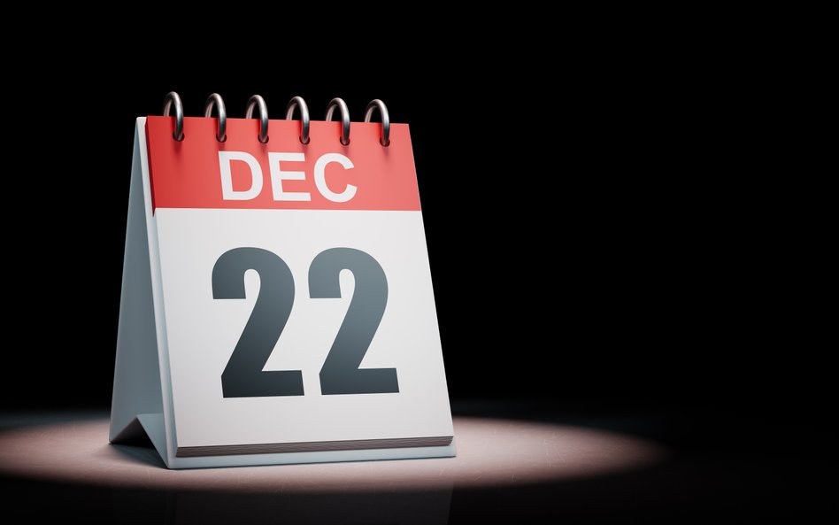 Wydarzy się dziś. Kalendarium wydarzeń na rynkach w dniu 22.12.2025