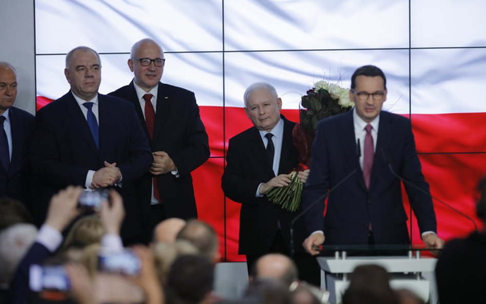 Jarosław Kaczyński i premier Mateusz Morawiecki