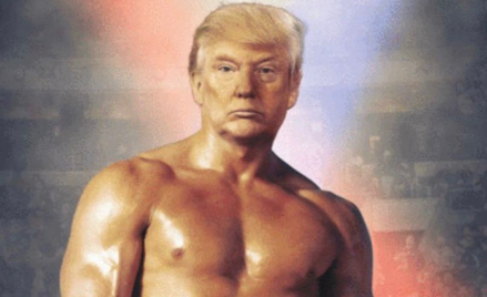 Rocky Balboa z głową Trumpa. O co chodziło prezydentowi?