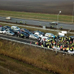 Rolnicy zablokowali ruch na autostradzie A2