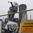 W tym wypadku na jednej z katowickich budów ranny został operator przewróconego dźwigu samojezdnego