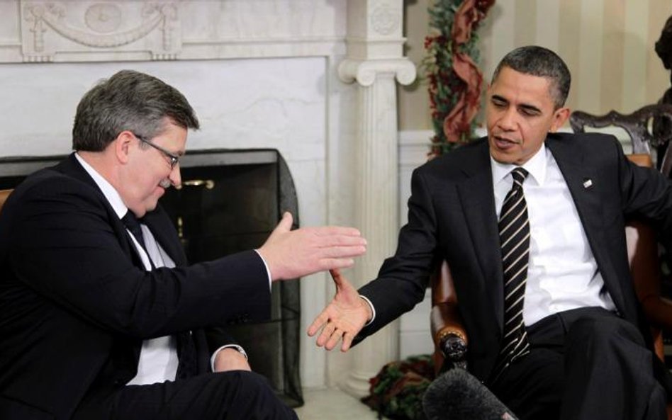 Bronisław Komorowski i Barack Obama w Białym Domu 8 grudnia