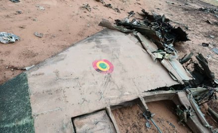 Szczątki rozbitego malijskiego Su-25