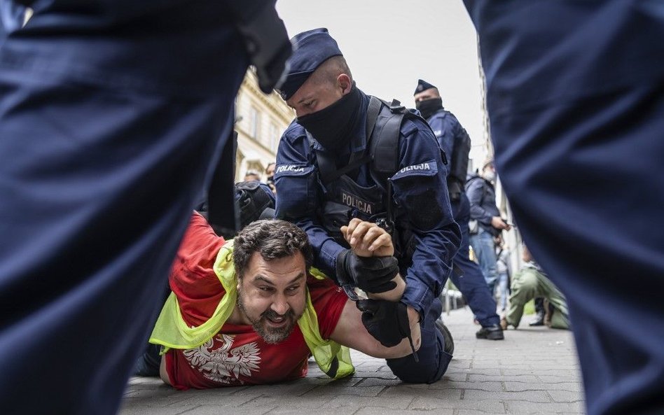 Protest przedsiębiorców w Warszawie