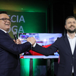 Wybory samorządowe 2024. Liderzy Trzeciej Drogi, marszałek Sejmu Szymon Hołownia i wicepremier, mini