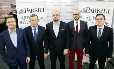 Uczestnicy debaty noworocznej „Parkietu”. Od lewej: Janusz Jankowiak (Polska Rada Biznesu), Jarosław