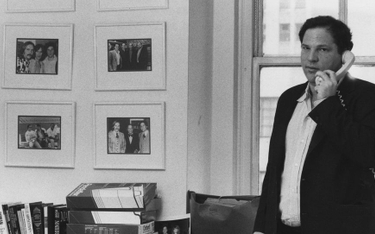 Harvey Weinstein w swym nowojorskim biurze, 1989 r.