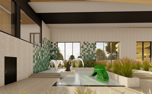 W nowym obiekcie znajdzie się strefa saunarium z ogrodem