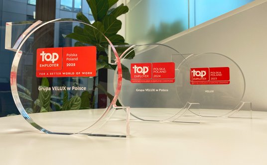 Tytuł TOP Employer przyznany Grupie VELUX w Polsce trzy razy z rzędu